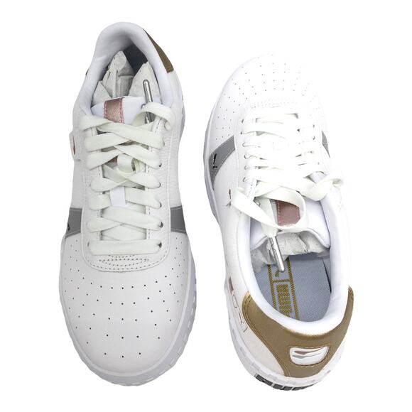 PUMA Cali Hacked Metallic Gold White Sneakers Women's size  8 - Picture 7 of 12